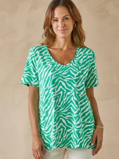 Tunique fluide manches courtes