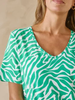 Tunique fluide manches courtes