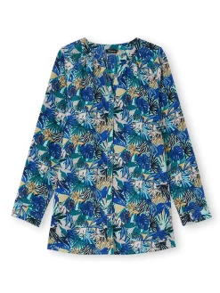 Tunique longue entièrement boutonnée