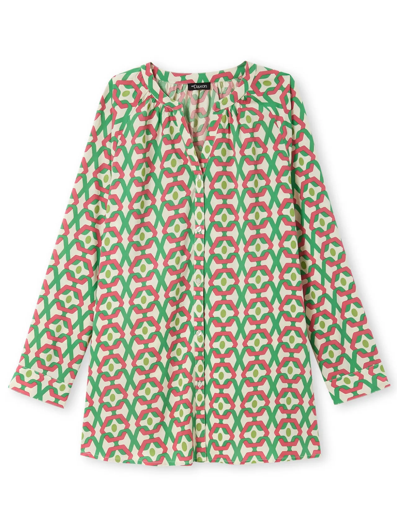 Tunique longue entièrement boutonnée