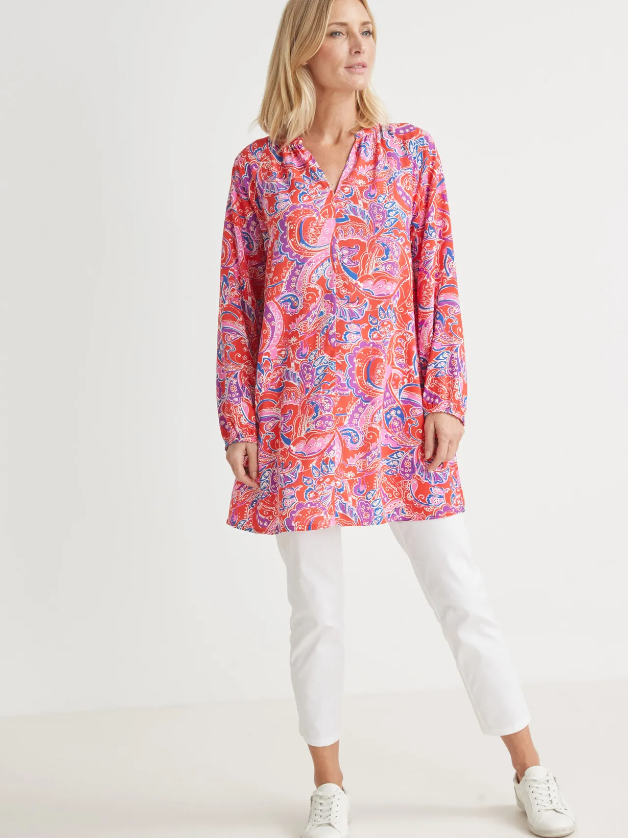 Tunique longue fluide