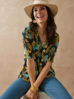 Tunique maille fluide coupe confort