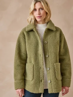 Veste chaude en maille moutonnée