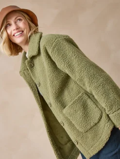 Veste chaude en maille moutonnée