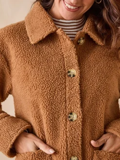 Veste chaude en maille moutonnée