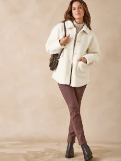 Veste chaude en maille moutonnée