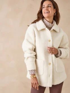 Veste chaude en maille moutonnée