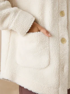 Veste chaude en maille moutonnée