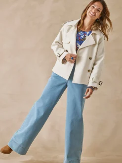 Veste courte style trench