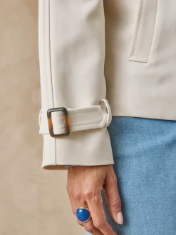 Veste courte style trench