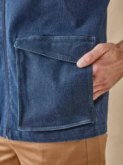 Veste en jean sans manches