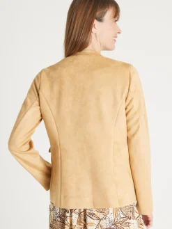 Veste en maille suédine