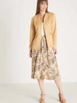 Veste en maille suédine