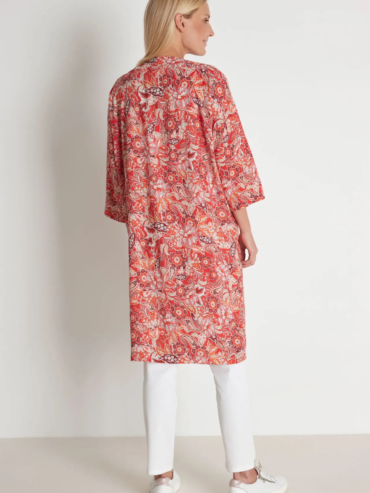 Veste longue forme kimono