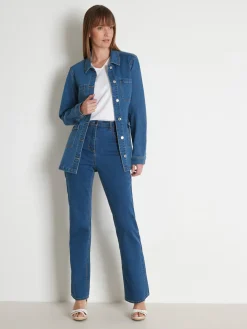 Veste saharienne en denim