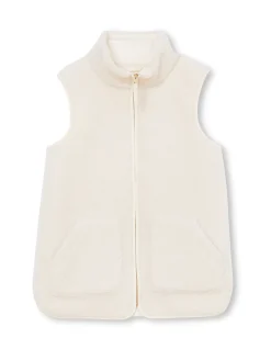 Veste sans manches sherpa moumoute