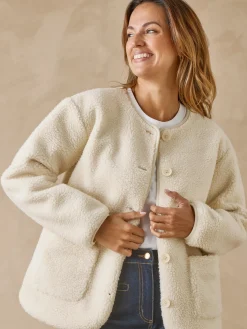 Veste teddy sherpa moumoute chaude